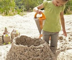 sand spilling funnel
