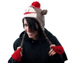 sock monkey hat