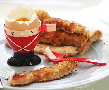soldier egg cup and toast cutter