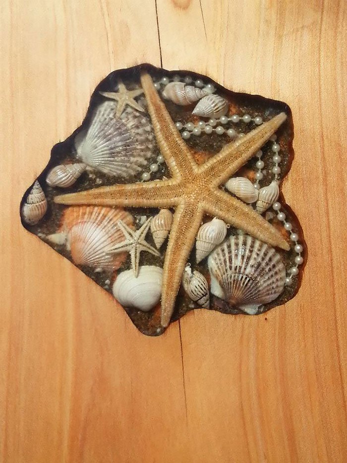 starfish shell table