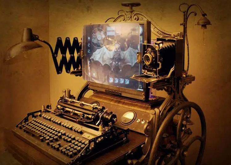 steampunk computer view