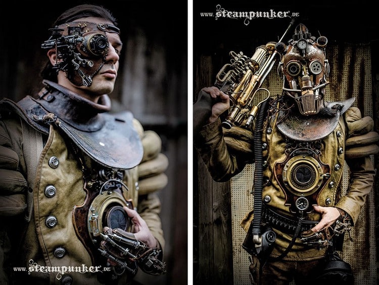 steampunk costumes pair