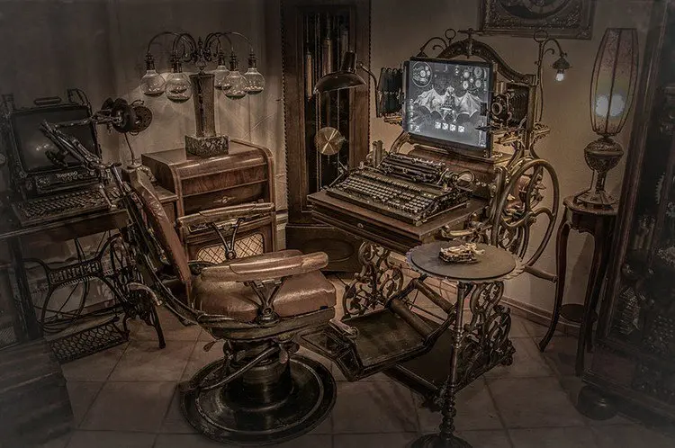 steampunk office