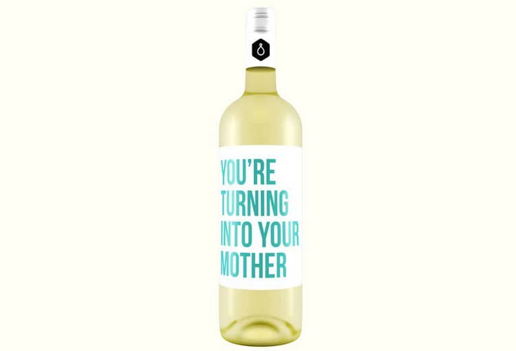 wine label mother