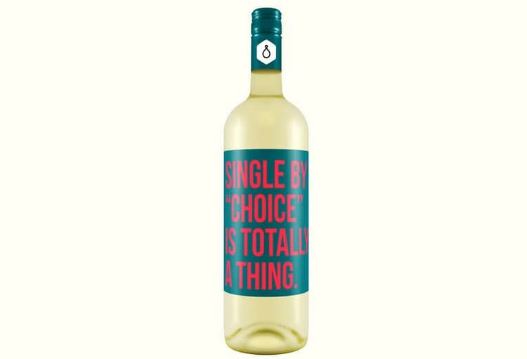 wine label single choice