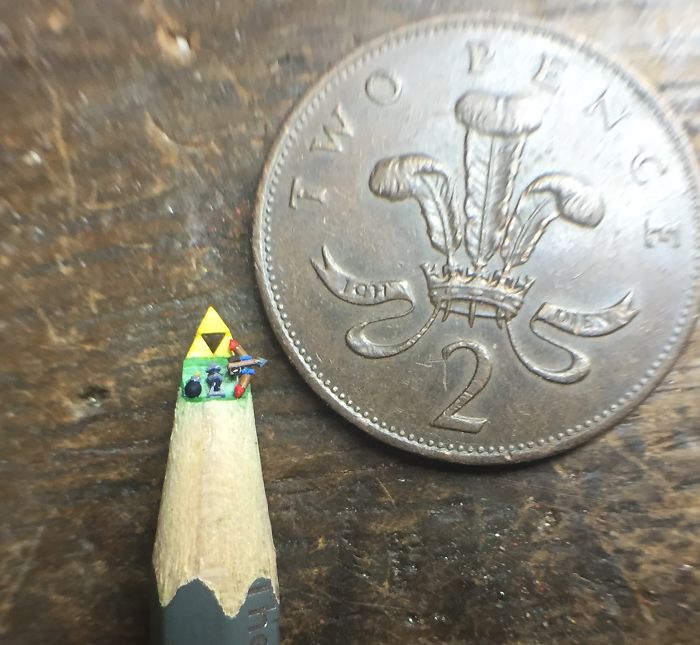 zelda pencil carving