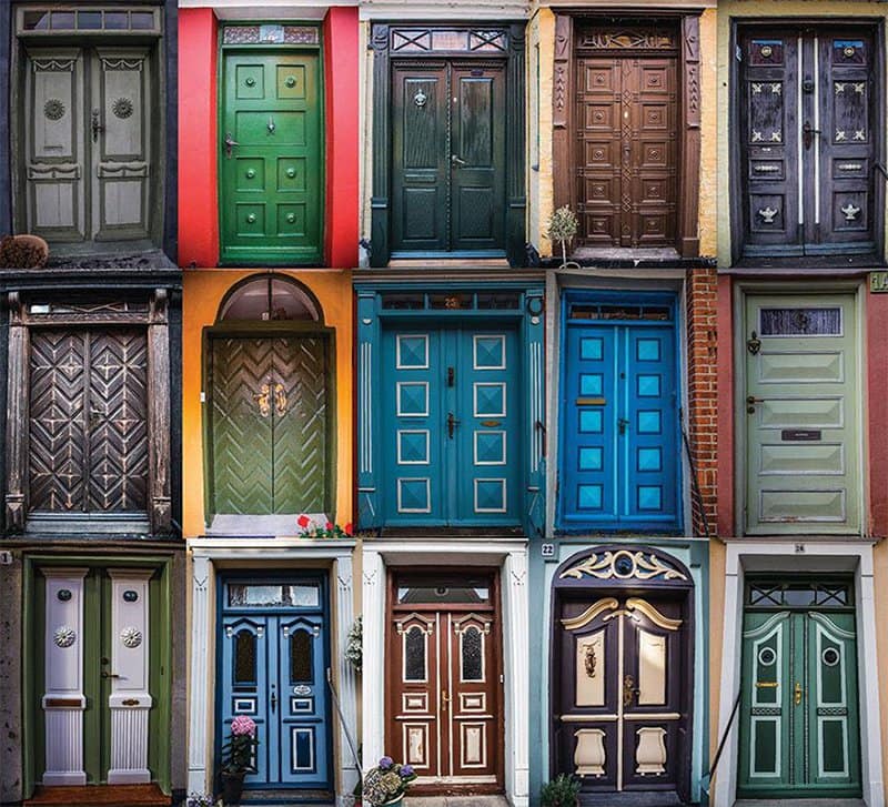 Colorful Denmark Doors