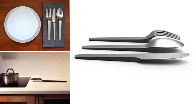 Eating Utensils Float Above The Table