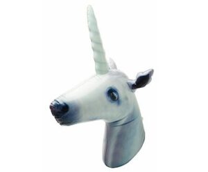 Inflatable Unicorn Head white