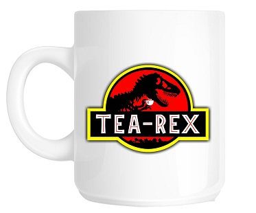 Jurassic Park tea-rex mug