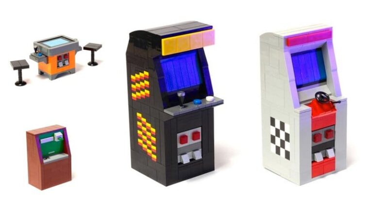 Lego Tributes To 1980s Arcade Machines
