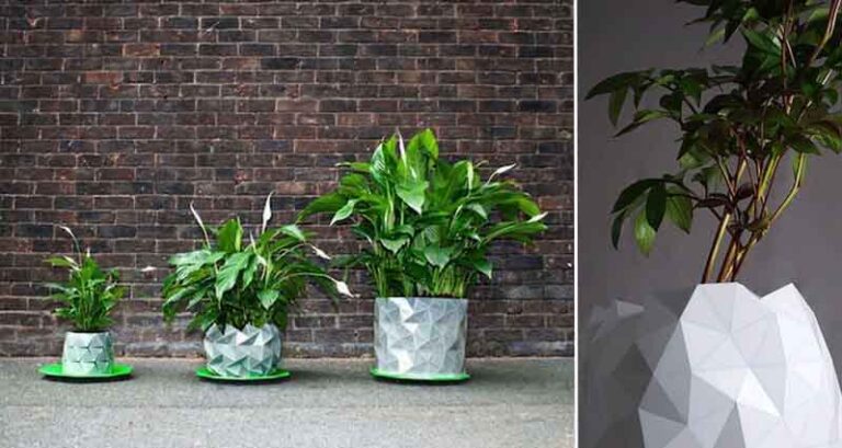 Origami Pots Will Grow Alongside Plants