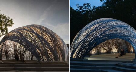 Pavilion Is Based On Water Spider Nest