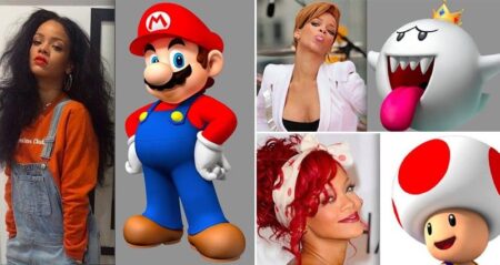 Rihanna Super Mario Comparisons