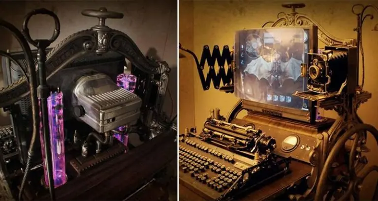 Steampunk Computer Workstation