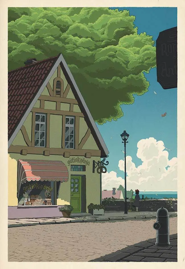 Studio-Ghibli-wood-cut-kikis-delivery-service