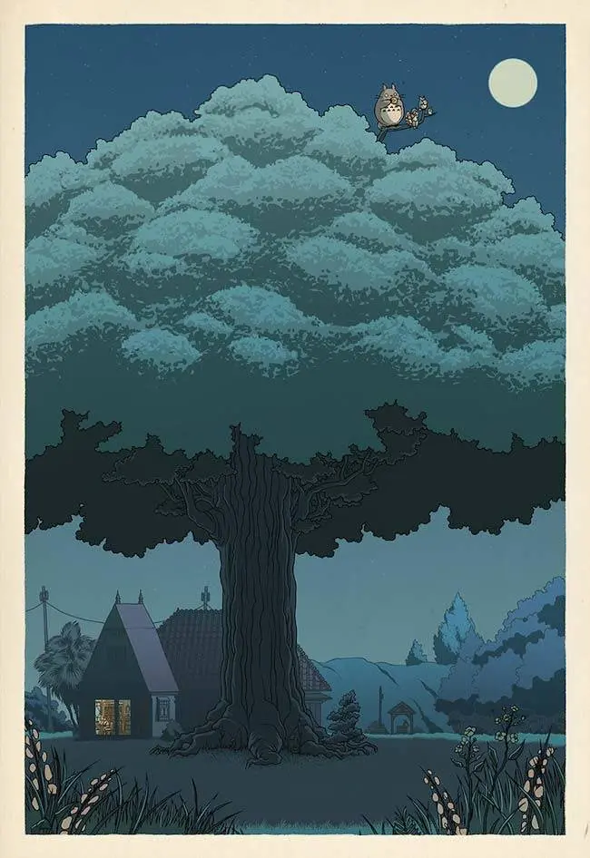 Studio-Ghibli-wood-cut-my-neighbor-totoro