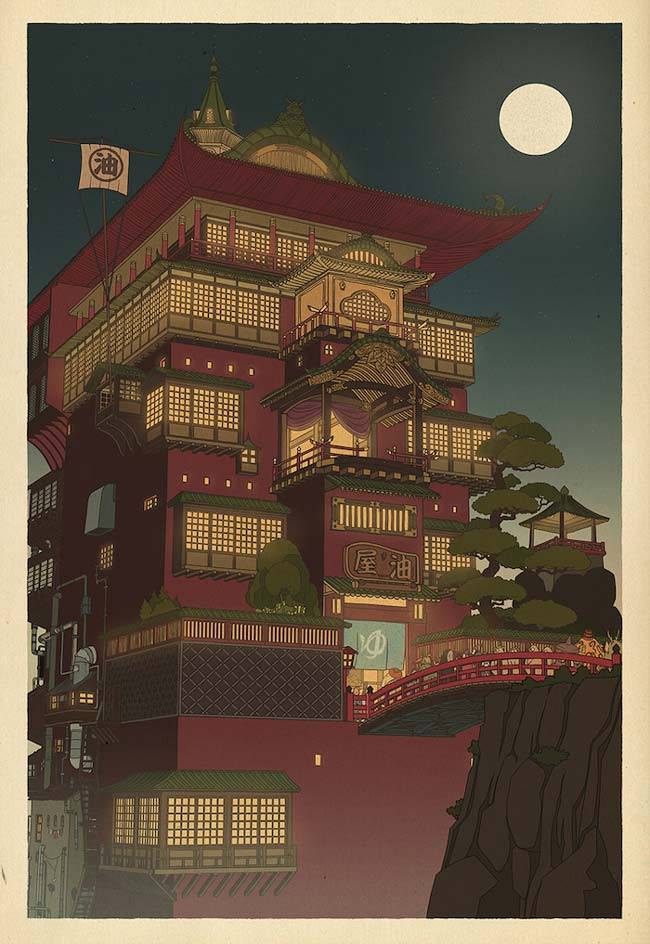 Studio-Ghibli-wood-cut-spirited-away