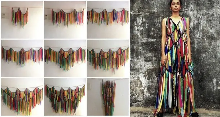Waste Fabric Curtains Dresses