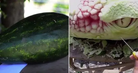 Watermelon Transforms Into Dragon
