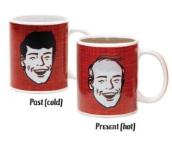 bald head heat changing mug