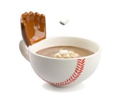 baseball mug with glove