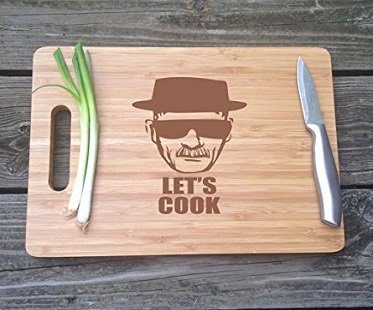 breaking bad let's cook chopping board