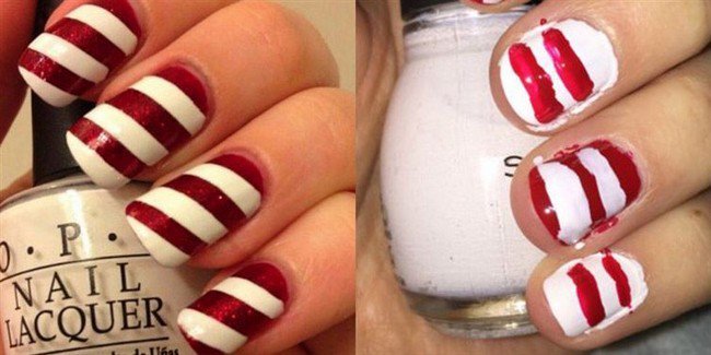 candy cane nail fail