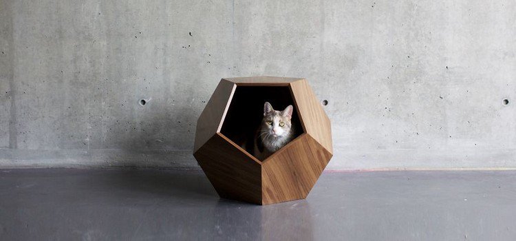 cat geometric pet cave