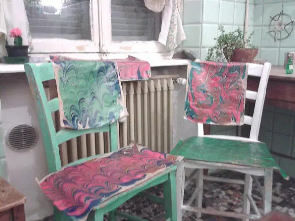 chairs art drying