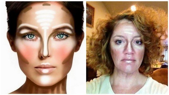 facial contouring fail