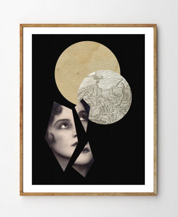 fragmented woman moon