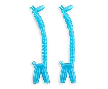 giraffe straws blue