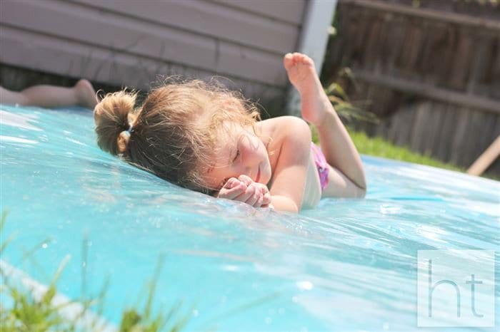 happy girl water blob