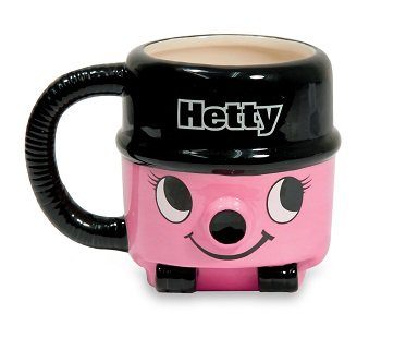 hetty the hoover mug pink