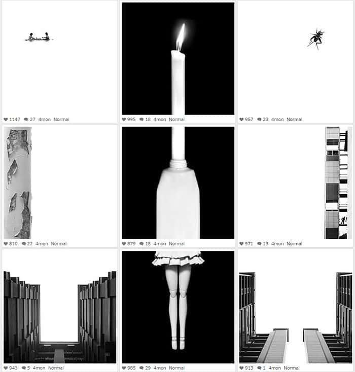 leg candle collage