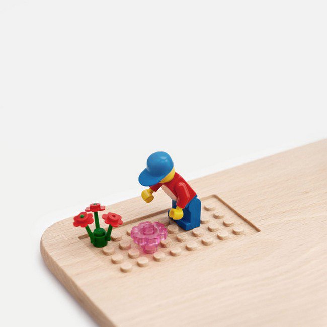 lego man bread board