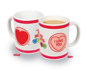 love hearts heat changing mug