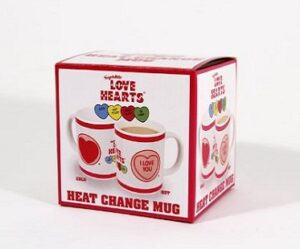 love hearts heat changing mug box