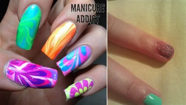 marble nails