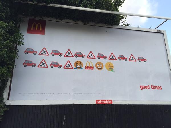 mcdonalds billboard graffiti