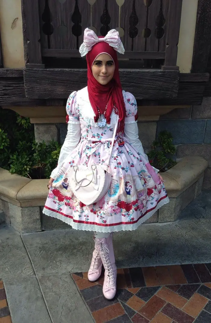muslim lolita girl bow