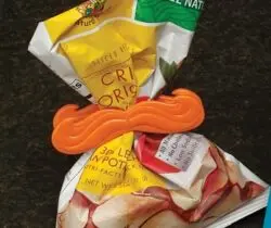 mustache chip bag clip