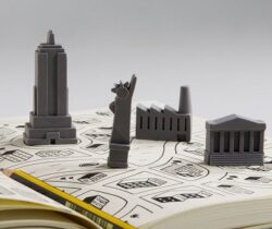 new york landmark erasers