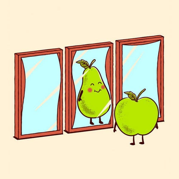pear mirror