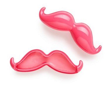 pink mustache lip balm