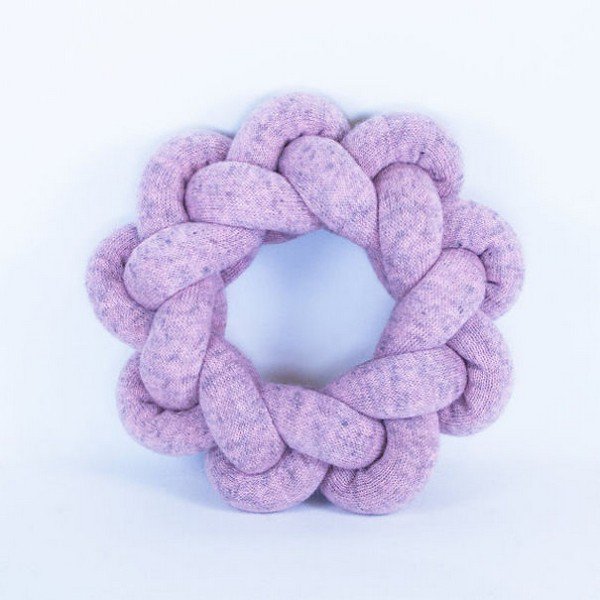 purple knotty pillow