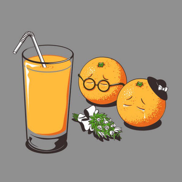 sad oranges juice
