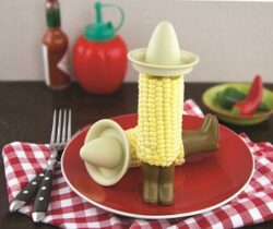 sombrero and boots corn skewers