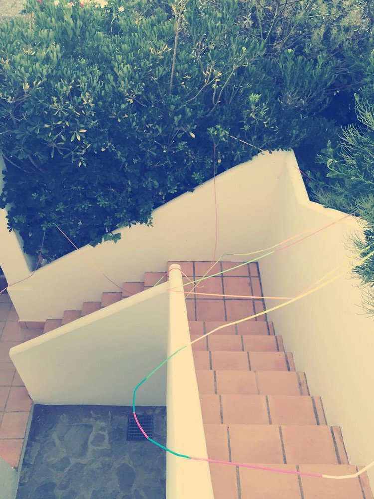 straw stairs